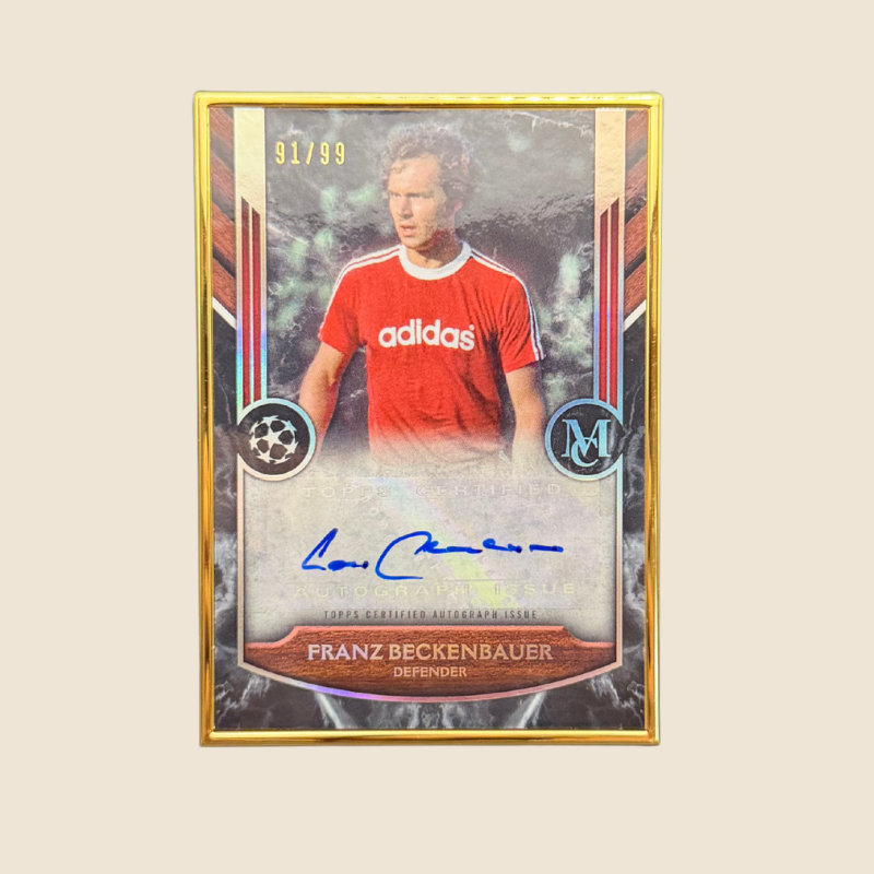 Franz Beckenbauer Auto /99 Goldframe Museum