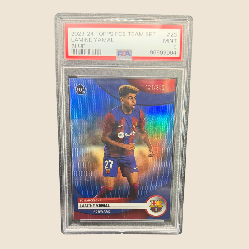 Lamine Yamal Blue Rookie /250 PSA 9 Team Set
