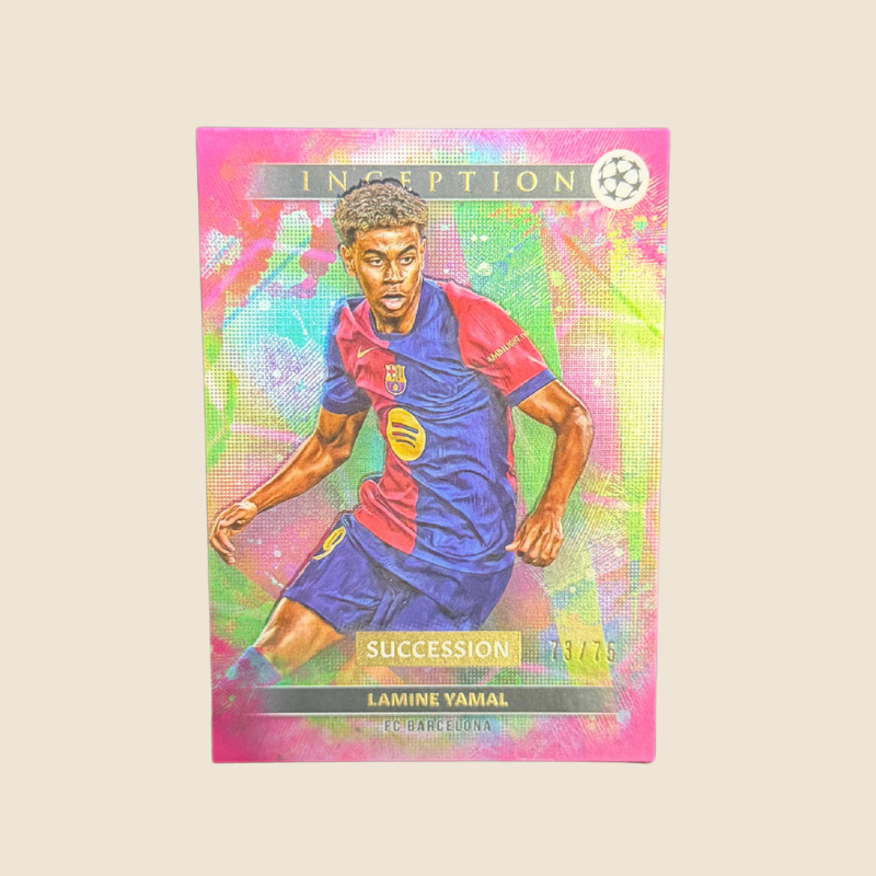 Lamine Yamal Succession Pink /75 Topps Inception