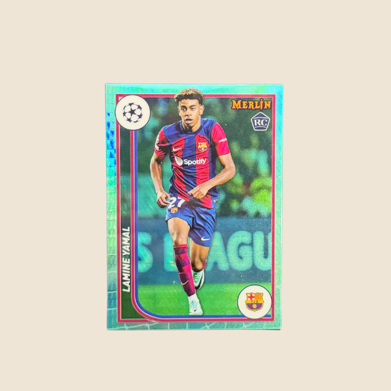 Lamine Yamal Aqua Parallel RC – Topps Merlin UEFA Club Competitions