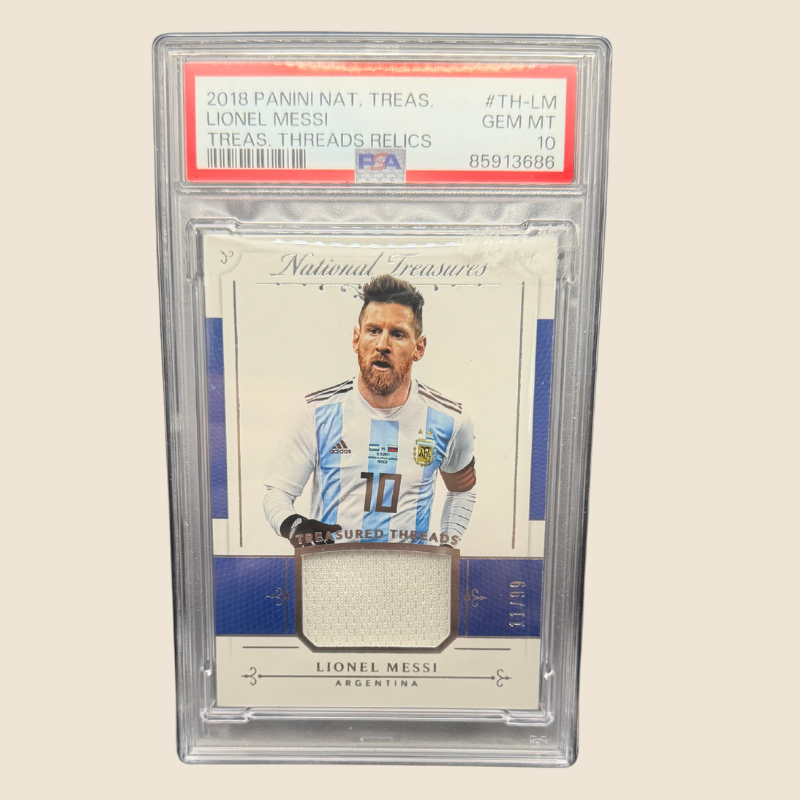 Lionel Messi Patch /99 PSA 10 National Treasures