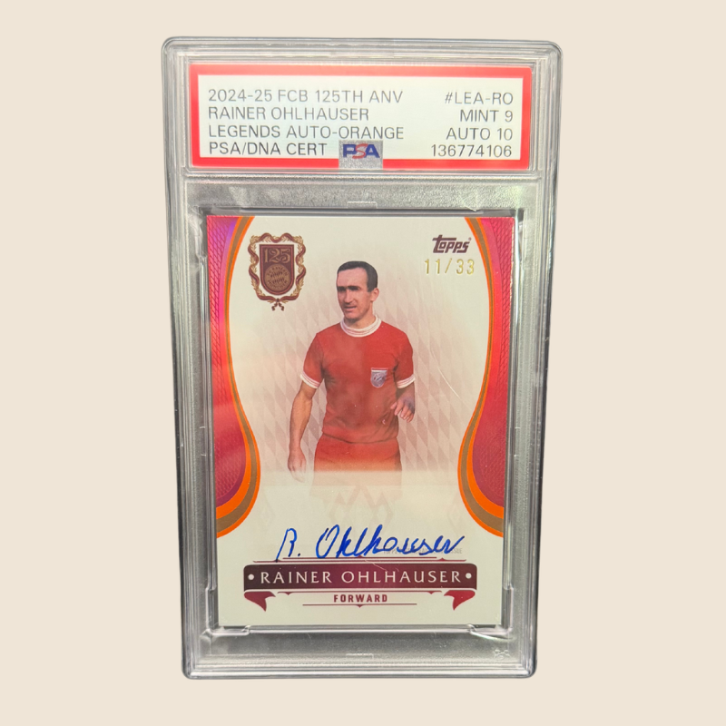 Rainer Ohlhauser Legends Orange Auto /33 PSA 9 / Auto 10 125 Jahre