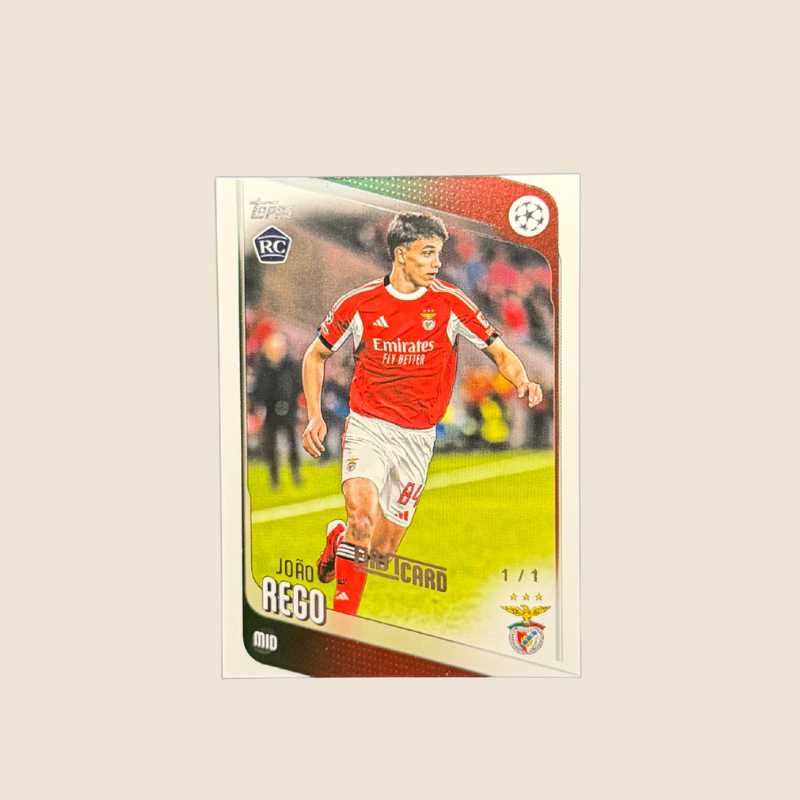 João Rego Rookie 1/1 – Topps Chrome UEFA Club Competitions