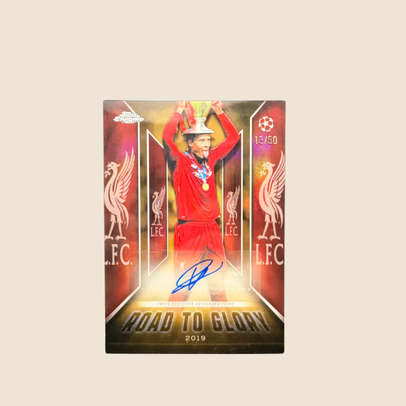 Virgil van Dijk Road to Glory Auto /50 Chrome
