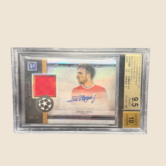 Diogo Jota Patch Auto /99 BGS 9,5/10 Museum