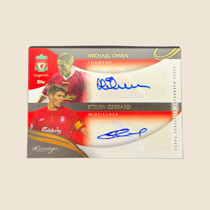 Gerrard / Owen Auto Liverpool Lineage