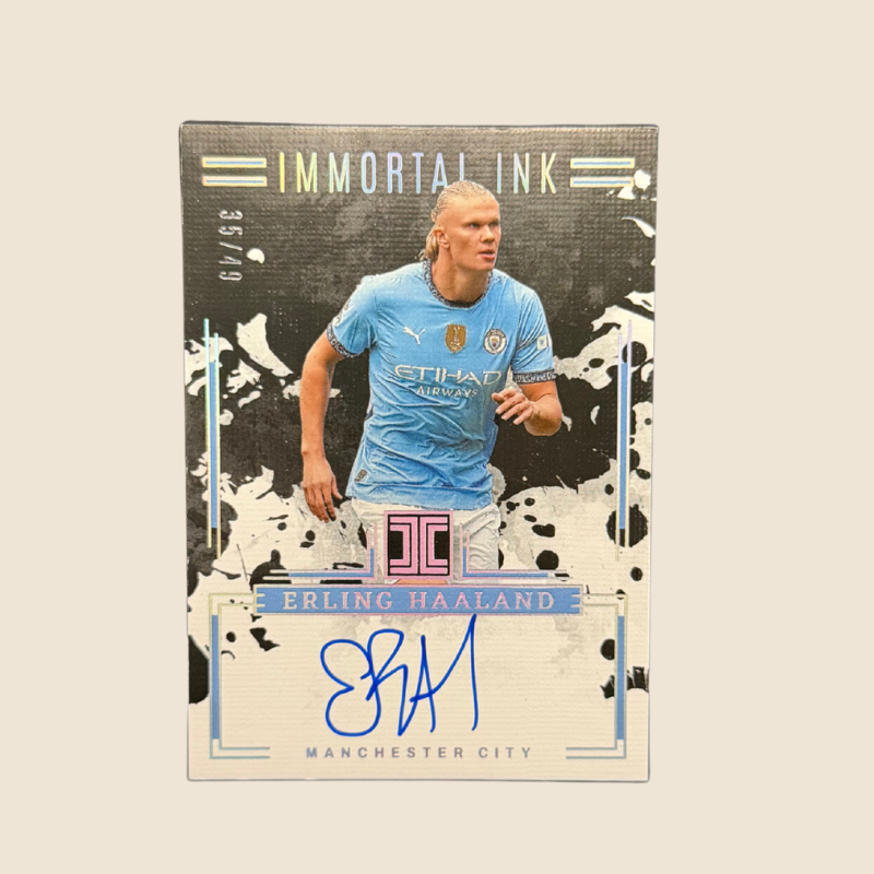 Erling Haaland On Card Auto /49 Impeccable