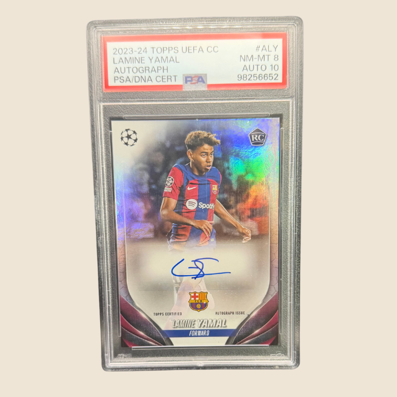 Lamine Yamal Rookie Auto PSA 8 / Auto 10 Chrome