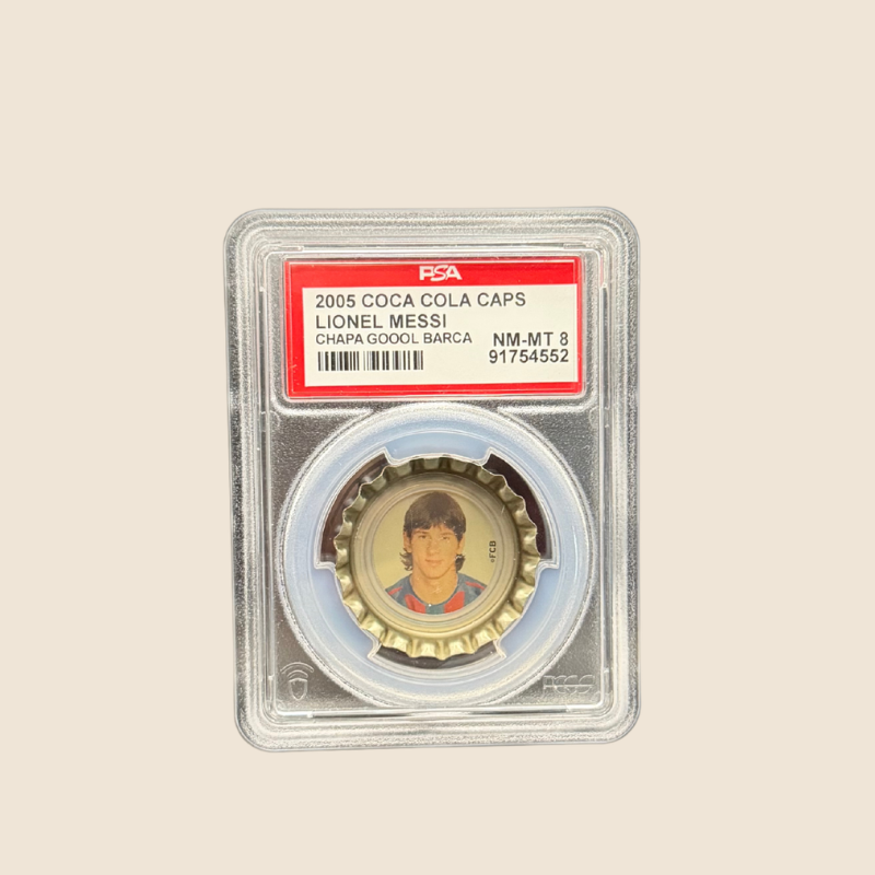 Lionel Messi Coca-Cola Bottle Cap PSA 8 NM-MT – Coca-Cola Caps 2005