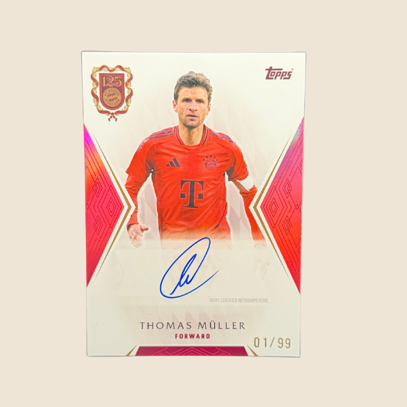 Thomas Müller On-Card Auto /99 125 Jahre FCB