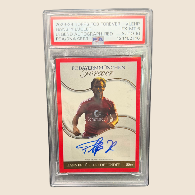 Hans Pflügler Legend Auto Red /5 PSA 6/10