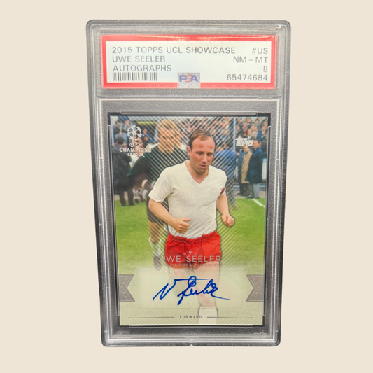 Uwe Seeler Auto PSA 8 Showcase