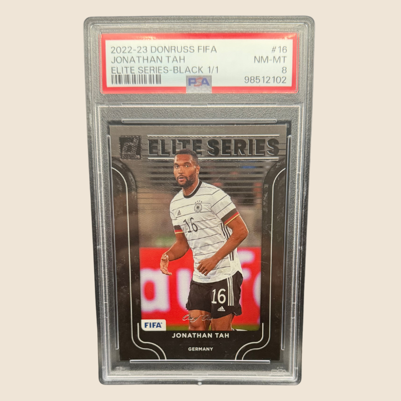 Jonathan Tah 1/1 PSA 8 Donruss