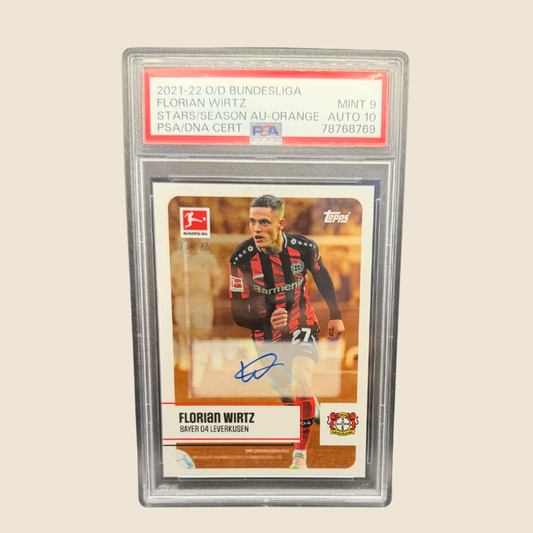 Florian Wirtz Auto /25 PSA 9/10 Int. Stars